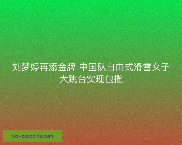 刘梦婷再添金牌 中国队自由式滑雪女子大跳台实现包揽 刘梦婷再添金牌 中国队自由式滑雪女子大跳台实现包揽